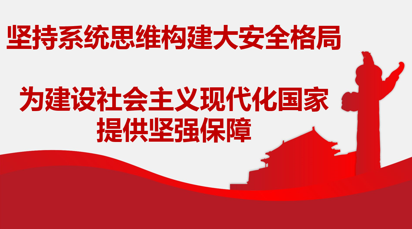 堅持系統(tǒng)思維構(gòu)建大安全格局 為建設(shè)社會主義現(xiàn)代化國家提供堅強(qiáng)保障
